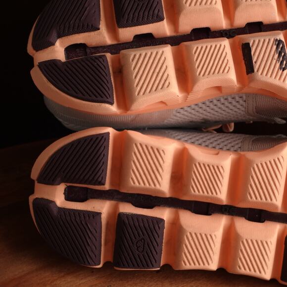 On Running Sneakers Womens SZ 11 Gray Orange Cloud X Athletic Training Gym Shoes - Picture 10 of 16